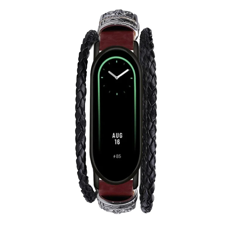 For Xiaomi Smart Band 8 / Band 8 NFC Watch Bands Retro DIY Bracelet with Connector