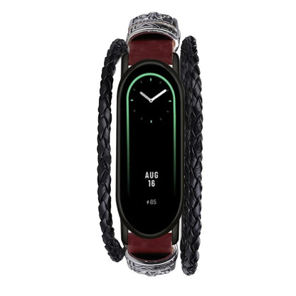 For Xiaomi Smart Band 8 / Band 8 NFC Watch Bands Retro DIY Bracelet with Connector