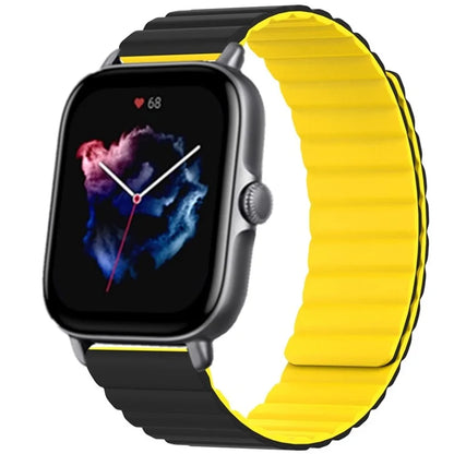 For Huami Amazfit GTS 4 / 3 / 2 / 1 / mini Silicone Watch Strap 20mm Magnetic Sports Band