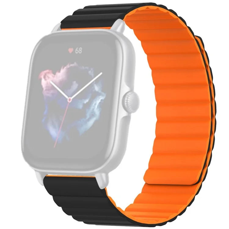 For Huami Amazfit GTS 4 / 3 / 2 / 1 / mini Silicone Watch Strap 20mm Magnetic Sports Band