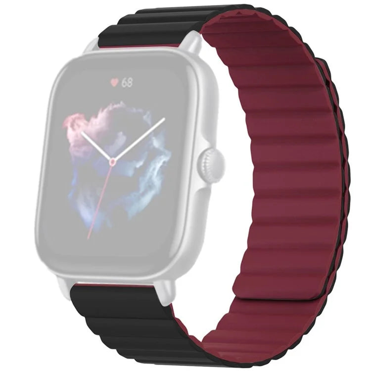 For Huami Amazfit GTS 4 / 3 / 2 / 1 / mini Silicone Watch Strap 20mm Magnetic Sports Band