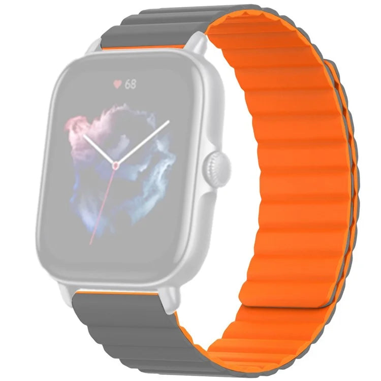 For Huami Amazfit GTS 4 / 3 / 2 / 1 / mini Silicone Watch Strap 20mm Magnetic Sports Band