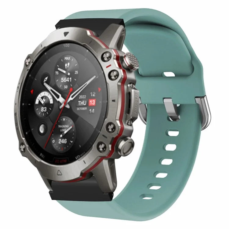 For Garmin Fenix 7 / 6 / 5 / Huami Amazfit Falcon Watch Band Silicone Strap with 22mm PC Connector