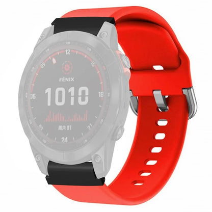 For Garmin Fenix 7 / 6 / 5 / Huami Amazfit Falcon Watch Band Silicone Strap with 22mm PC Connector