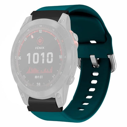 For Garmin Fenix 7 / 6 / 5 / Huami Amazfit Falcon Watch Band Silicone Strap with 22mm PC Connector