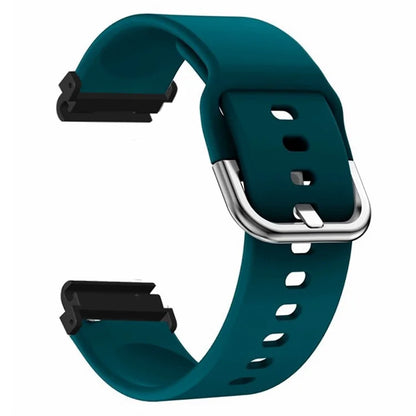 For Garmin Fenix 7 / 6 / 5 / Huami Amazfit Falcon Watch Band Silicone Strap with 22mm PC Connector