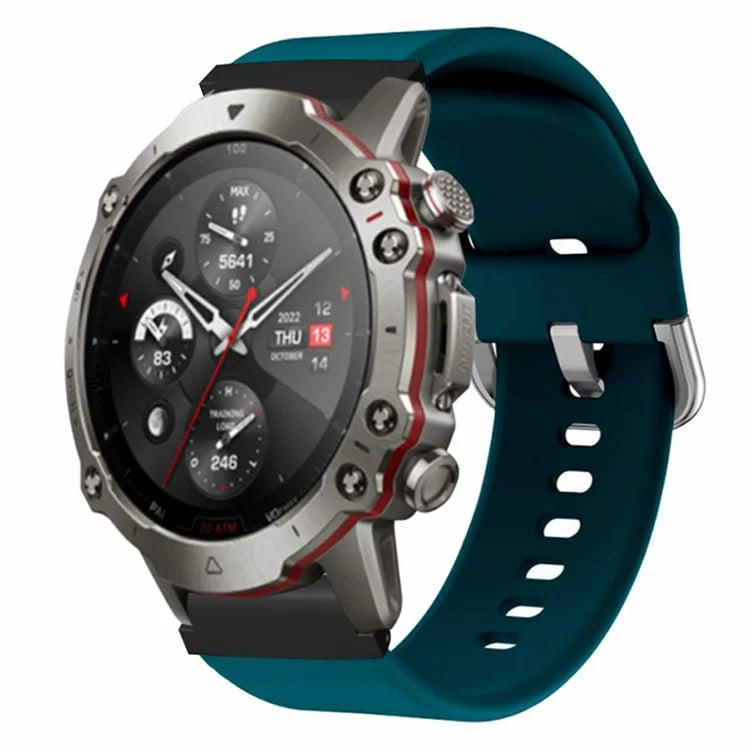 For Garmin Fenix 7 / 6 / 5 / Huami Amazfit Falcon Watch Band Silicone Strap with 22mm PC Connector