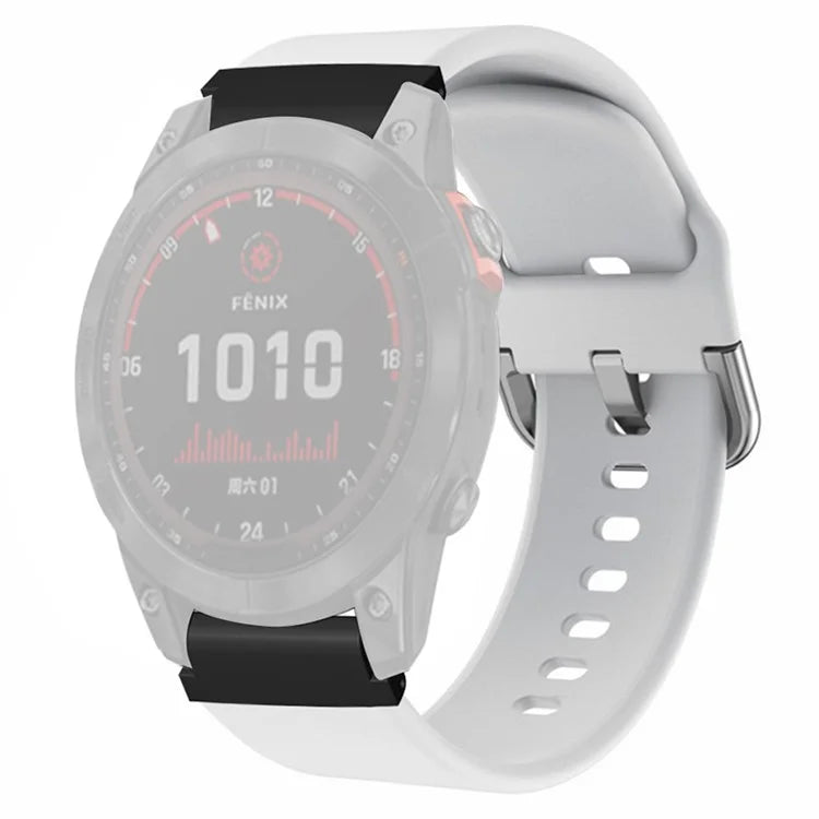 For Garmin Fenix 7 / 6 / 5 / Huami Amazfit Falcon Watch Band Silicone Strap with 22mm PC Connector