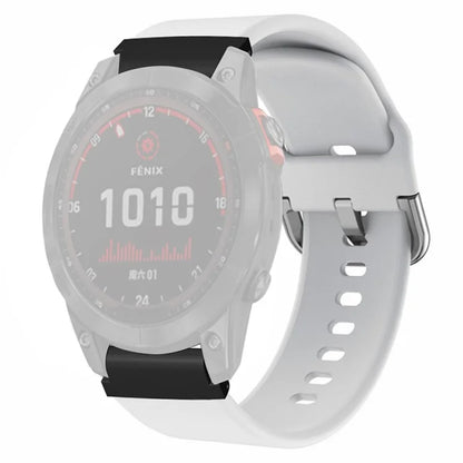 For Garmin Fenix 7 / 6 / 5 / Huami Amazfit Falcon Watch Band Silicone Strap with 22mm PC Connector