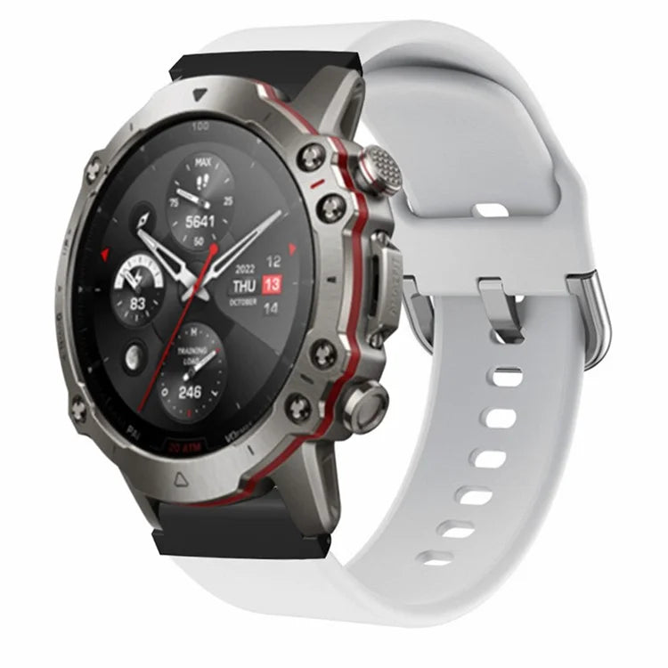For Garmin Fenix 7 / 6 / 5 / Huami Amazfit Falcon Watch Band Silicone Strap with 22mm PC Connector