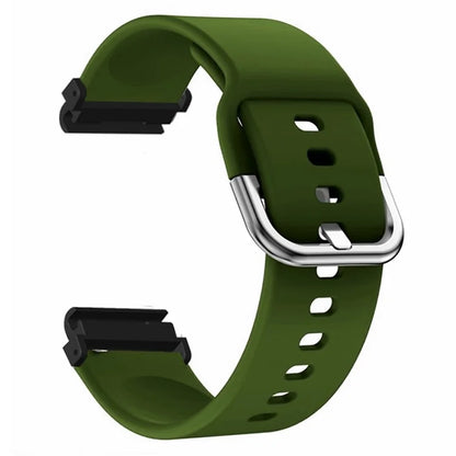 For Garmin Fenix 7 / 6 / 5 / Huami Amazfit Falcon Watch Band Silicone Strap with 22mm PC Connector
