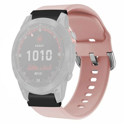 For Garmin Fenix 7 / 6 / 5 / Huami Amazfit Falcon Watch Band Silicone Strap with 22mm PC Connector