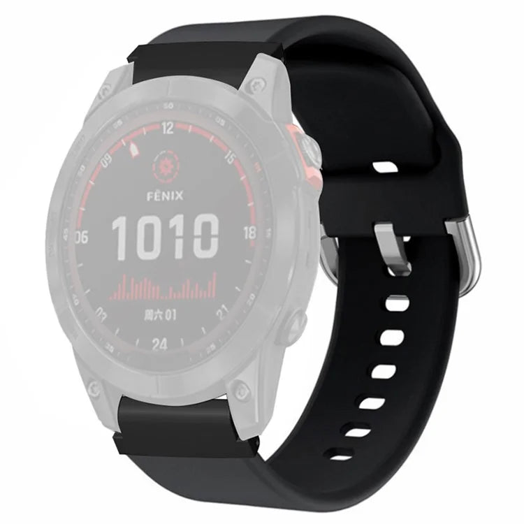 For Garmin Fenix 7 / 6 / 5 / Huami Amazfit Falcon Watch Band Silicone Strap with 22mm PC Connector