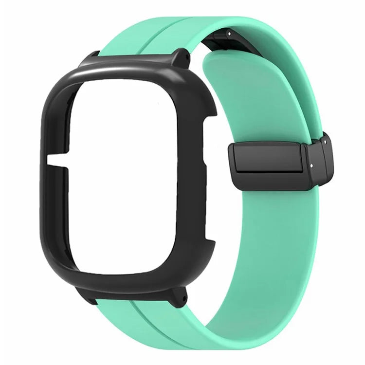 For Honor Watch 4 Watch Band Magnetic Buckle Silicone Wrist Strap with Watch Case