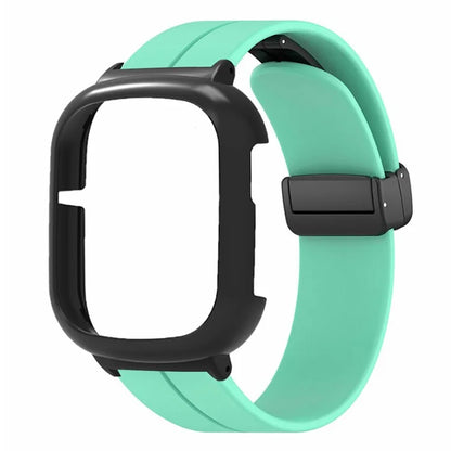 For Honor Watch 4 Watch Band Magnetic Buckle Silicone Wrist Strap with Watch Case