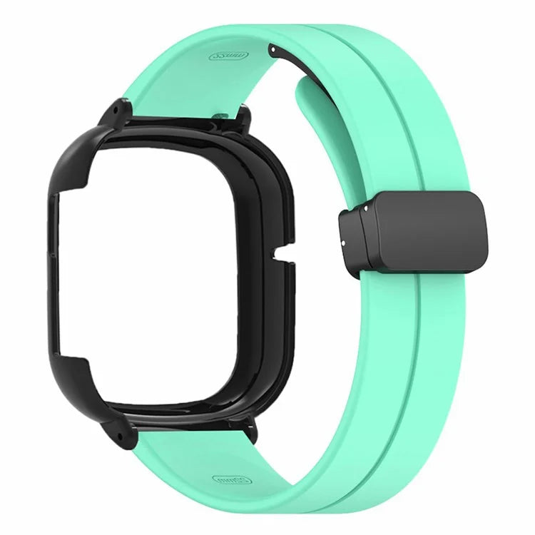 For Honor Watch 4 Watch Band Magnetic Buckle Silicone Wrist Strap with Watch Case