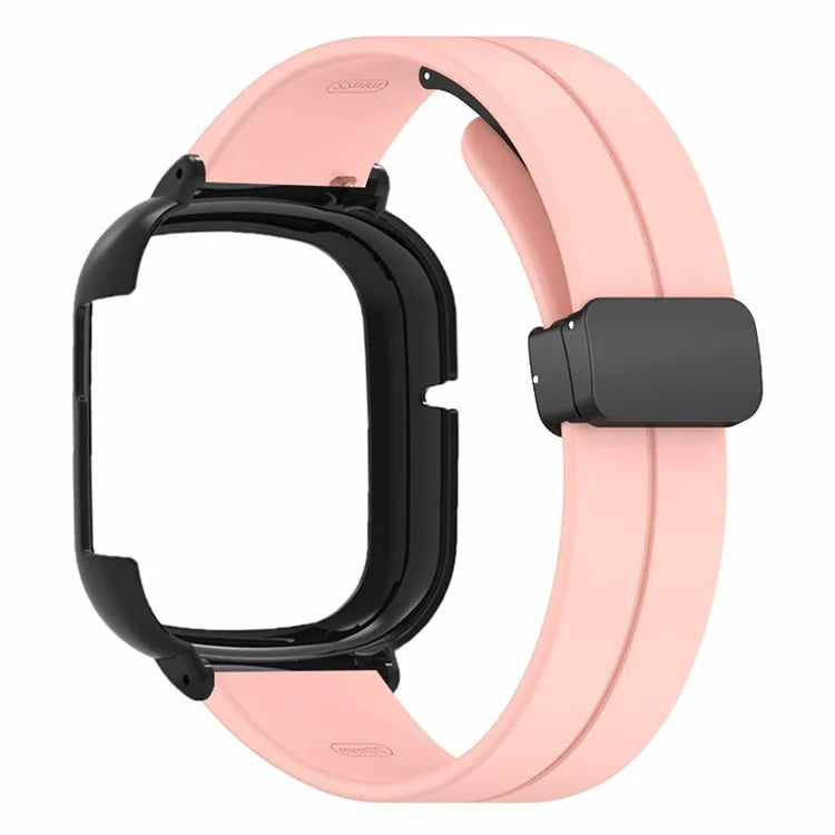 For Honor Watch 4 Watch Band Magnetic Buckle Silicone Wrist Strap with Watch Case