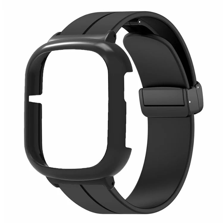 For Honor Watch 4 Watch Band Magnetic Buckle Silicone Wrist Strap with Watch Case