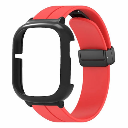 For Honor Watch 4 Watch Band Magnetic Buckle Silicone Wrist Strap with Watch Case