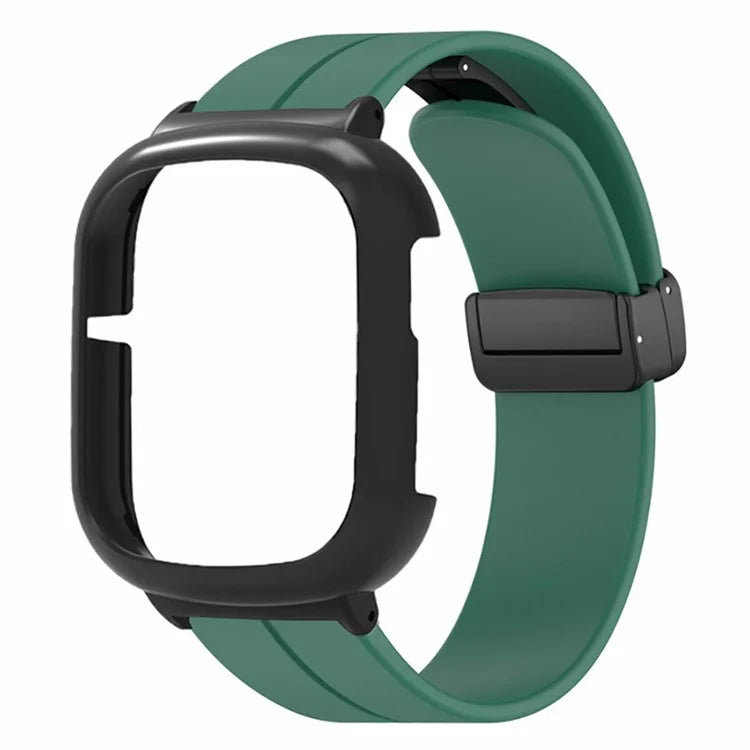 For Honor Watch 4 Watch Band Magnetic Buckle Silicone Wrist Strap with Watch Case