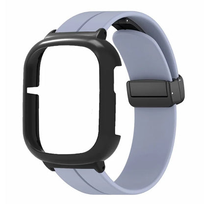For Honor Watch 4 Watch Band Magnetic Buckle Silicone Wrist Strap with Watch Case
