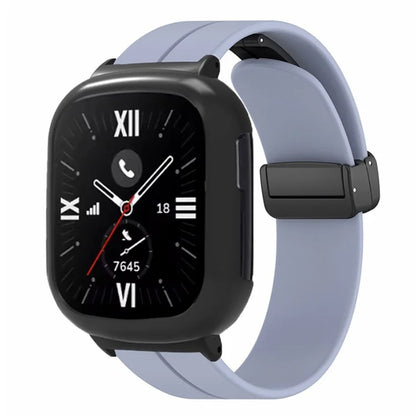 For Honor Watch 4 Watch Band Magnetic Buckle Silicone Wrist Strap with Watch Case