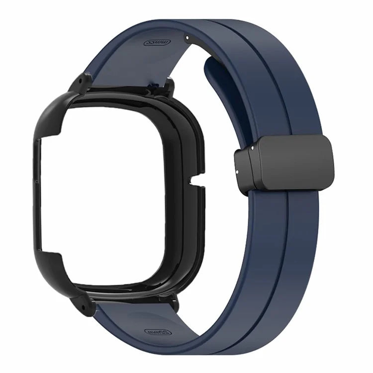 For Honor Watch 4 Watch Band Magnetic Buckle Silicone Wrist Strap with Watch Case