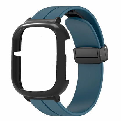 For Honor Watch 4 Watch Band Magnetic Buckle Silicone Wrist Strap with Watch Case