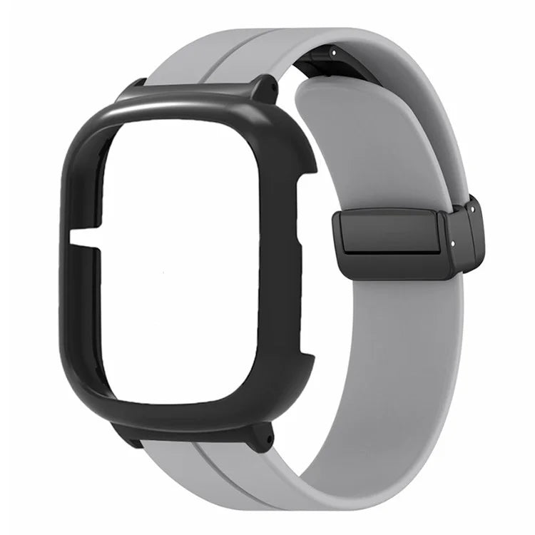 For Honor Watch 4 Watch Band Magnetic Buckle Silicone Wrist Strap with Watch Case