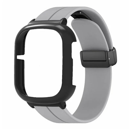 For Honor Watch 4 Watch Band Magnetic Buckle Silicone Wrist Strap with Watch Case
