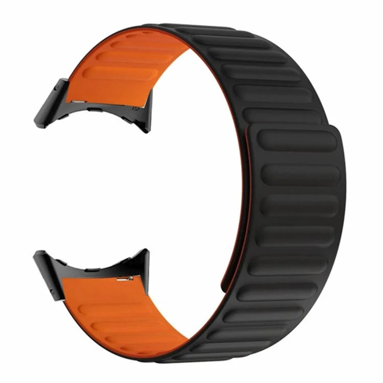For Google Pixel Watch / Pixel Watch 2 Magnetic Watch Band Adjustable Silicone Wrist Strap