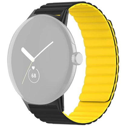 For Google Pixel Watch / Pixel Watch 2 Magnetic Watch Band Adjustable Silicone Wrist Strap