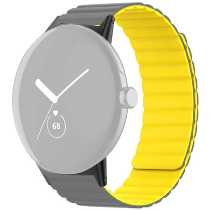 For Google Pixel Watch / Pixel Watch 2 Magnetic Watch Band Adjustable Silicone Wrist Strap