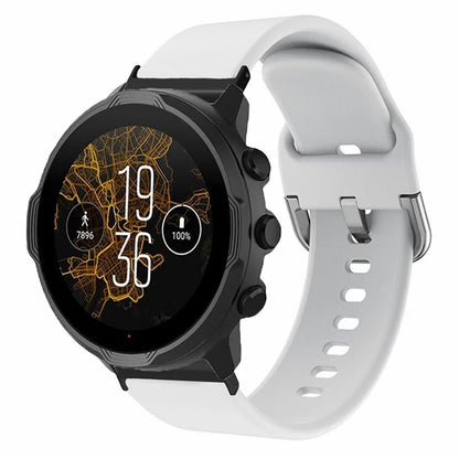For Suunto Spartan Sport Wrist HR Baro / Suunto 7 Watch Band 24mm Adjustable Silicone Strap