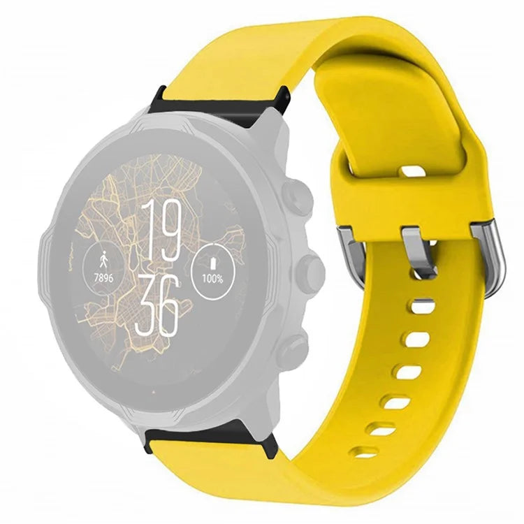 For Suunto Spartan Sport Wrist HR Baro / Suunto 7 Watch Band 24mm Adjustable Silicone Strap