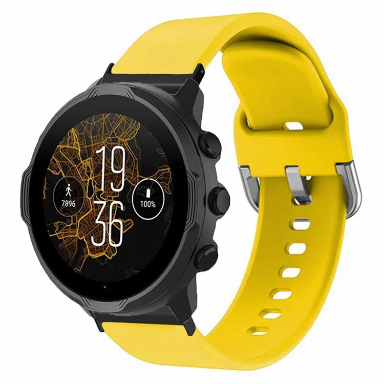 For Suunto Spartan Sport Wrist HR Baro / Suunto 7 Watch Band 24mm Adjustable Silicone Strap