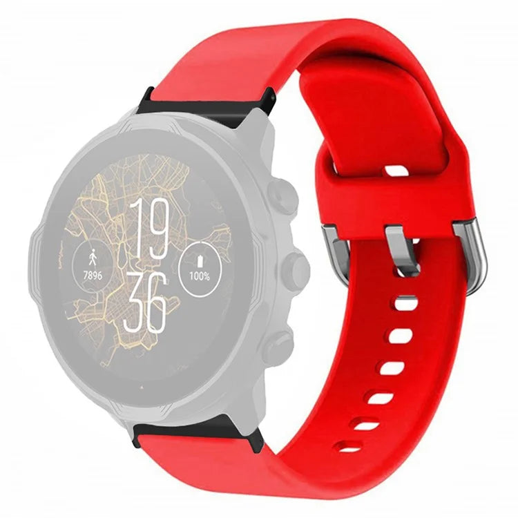 For Suunto Spartan Sport Wrist HR Baro / Suunto 7 Watch Band 24mm Adjustable Silicone Strap