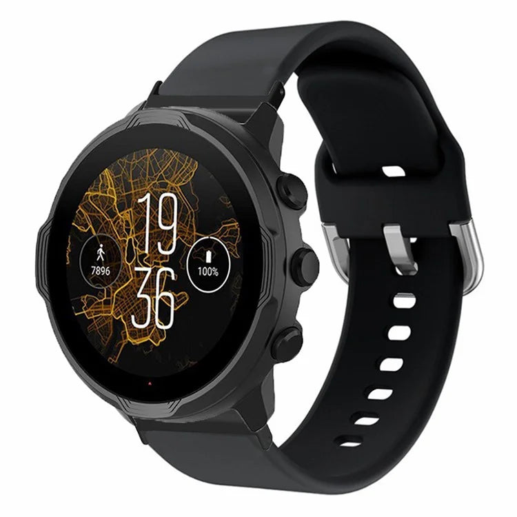 For Suunto Spartan Sport Wrist HR Baro / Suunto 7 Watch Band 24mm Adjustable Silicone Strap