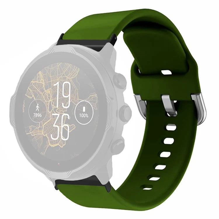 For Suunto Spartan Sport Wrist HR Baro / Suunto 7 Watch Band 24mm Adjustable Silicone Strap