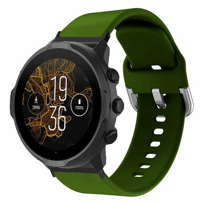 For Suunto Spartan Sport Wrist HR Baro / Suunto 7 Watch Band 24mm Adjustable Silicone Strap