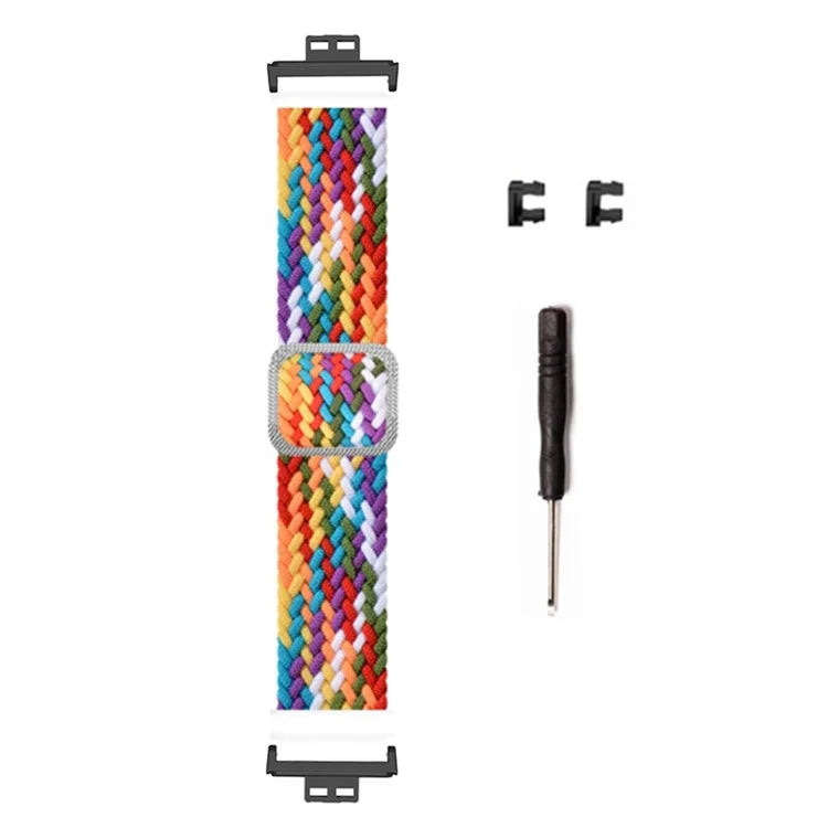 For Huawei Watch Fit / Watch Fit Special Edition Watch Band Nylon Braided Elastic Wrist Strap