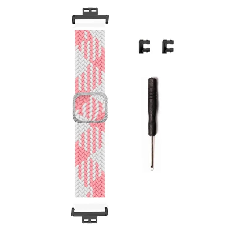 For Huawei Watch Fit / Watch Fit Special Edition Watch Band Nylon Braided Elastic Wrist Strap