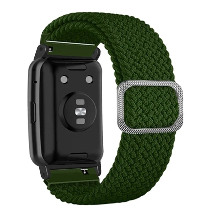 For Huawei Watch Fit / Watch Fit Special Edition Watch Band Nylon Braided Elastic Wrist Strap