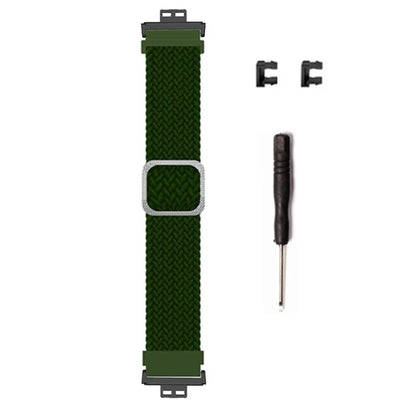 For Huawei Watch Fit / Watch Fit Special Edition Watch Band Nylon Braided Elastic Wrist Strap