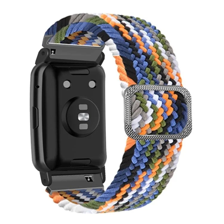 For Huawei Watch Fit / Watch Fit Special Edition Watch Band Nylon Braided Elastic Wrist Strap