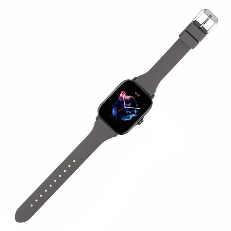 For Huami Amazfit GTS 4 / 3 / 2 / Mini / Bip U 20mm Smart Watch Strap Pin Buckle Silicone Band