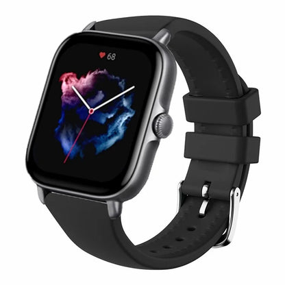 For Huami Amazfit GTS 4 / 3 / 2 / Mini / Bip U 20mm Smart Watch Strap Pin Buckle Silicone Band