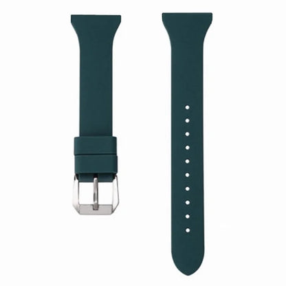 For Huami Amazfit GTS 4 / 3 / 2 / Mini / Bip U 20mm Smart Watch Strap Pin Buckle Silicone Bandish Green