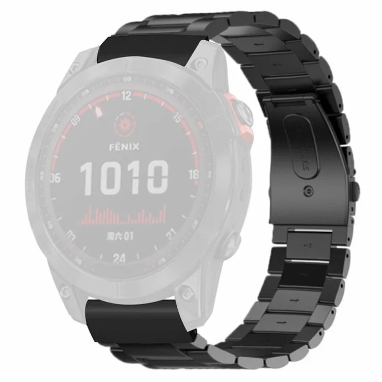 For Coros Vertix 2 / Garmin Fenix 7X / 6X / 5X Stainless Steel Watch Band Strap with 26mm PC Connector