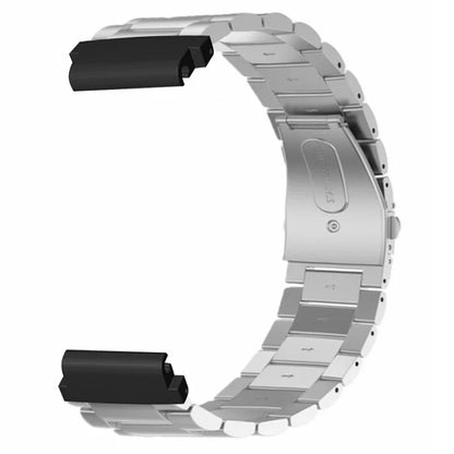 For Huami Amazfit Falcon / Garmin Fenix 7 / 6 / 5 Watch Band Stainless Steel Strap with 22mm PC Connector